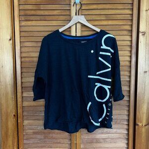 Calvin Klein Performance Navy Graphic Tee